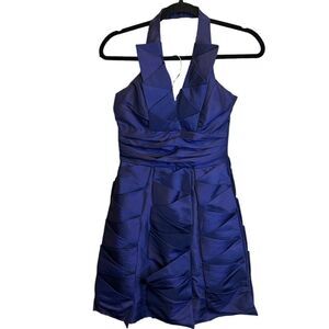 5 for $25🔥Small Daisy Royal Purple Halter Dress‎
